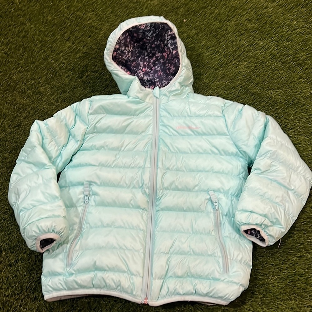 Girls Eddie Bauer reversible puffer coat